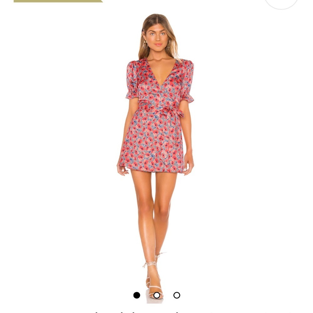 House of Harlow 1960 Red Floral Mini Dress